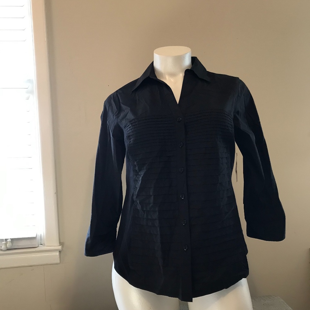 Kim Rogers Long-sleeved button down shirt (1X)